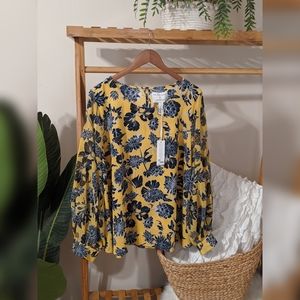 NWT Lane Bryant blouson sleeve blouse